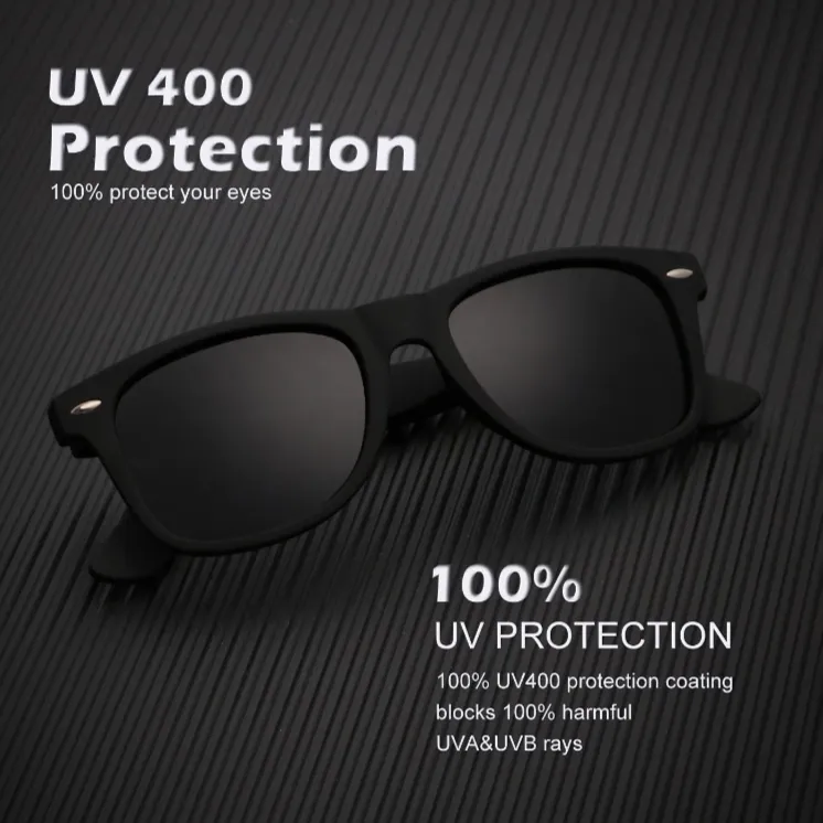 2 Pack K.Y Polarized 100% UV Blocking Semi-Rimless Sunglasses for Men & Women