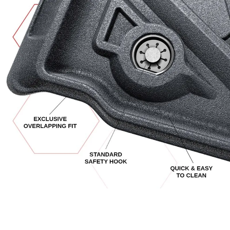 2016-2023 Toyota Tacoma Front and Rear Floor Liner Set
