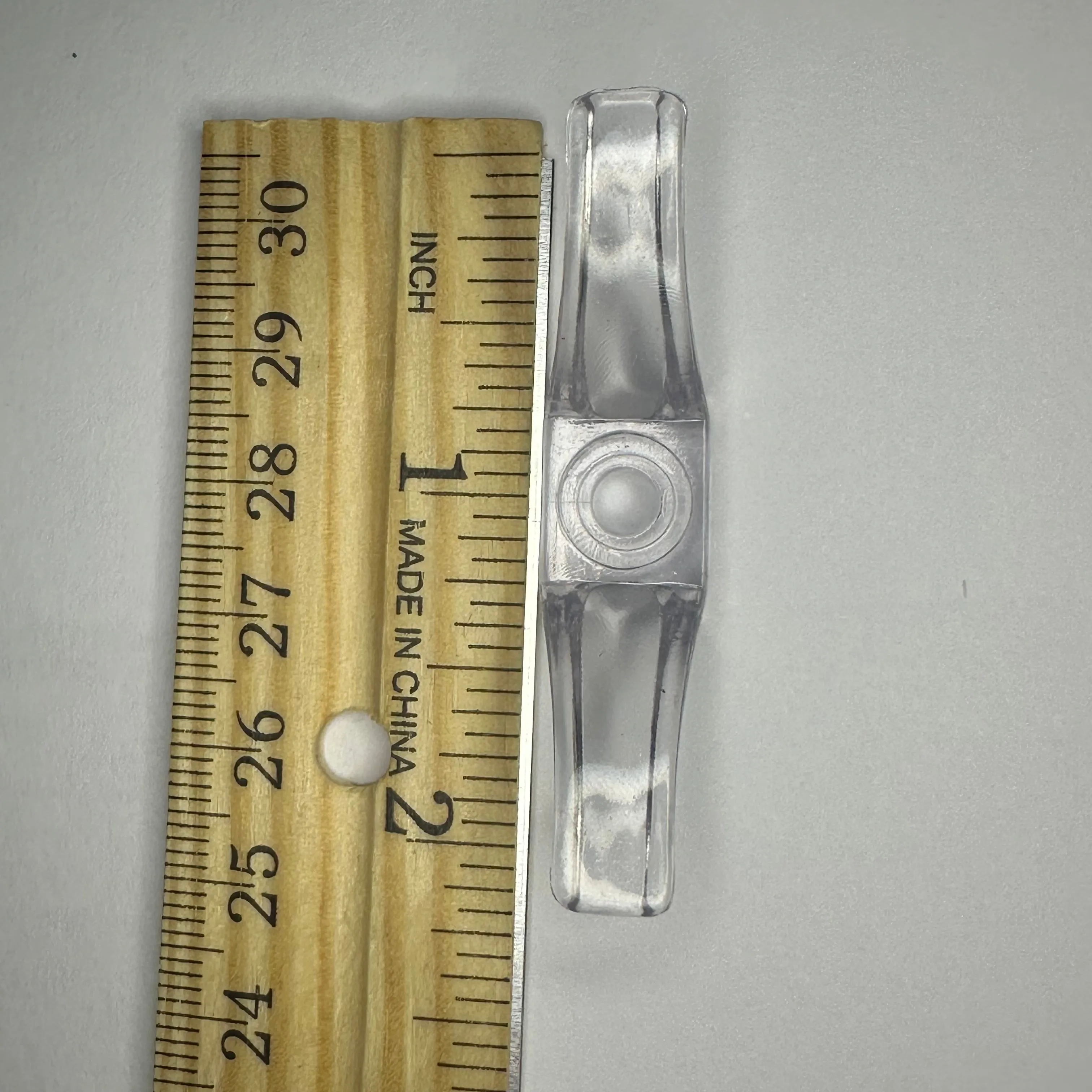 2" Clear Lucite Cord Cleat 10/bag
