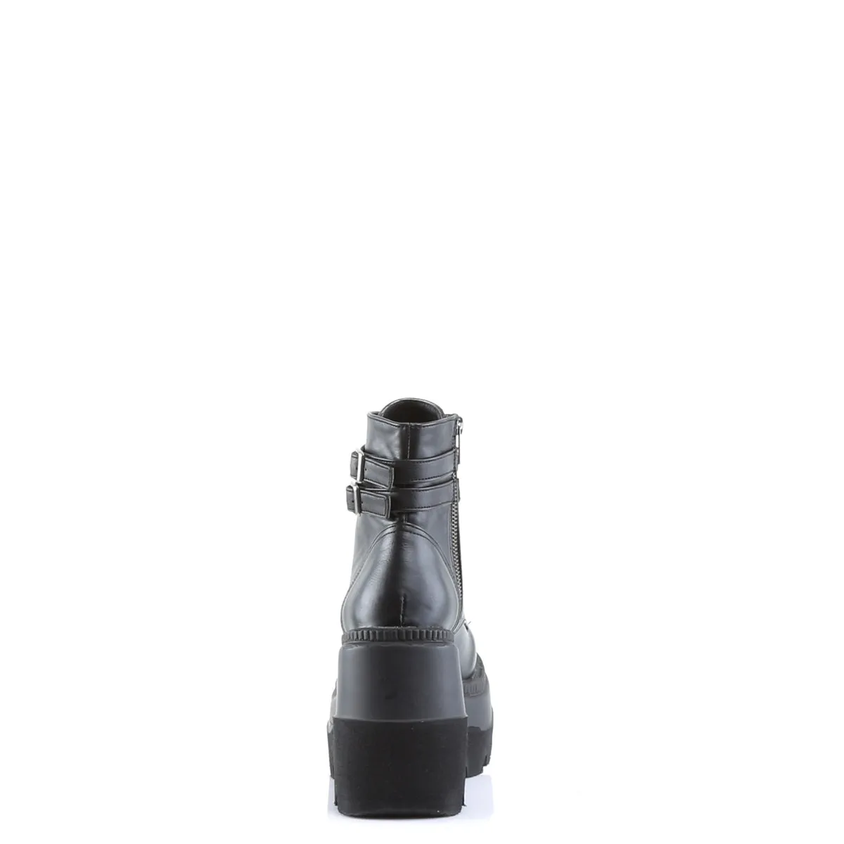 4 Inch Wedge Platform SHAKER-52 Black Pu