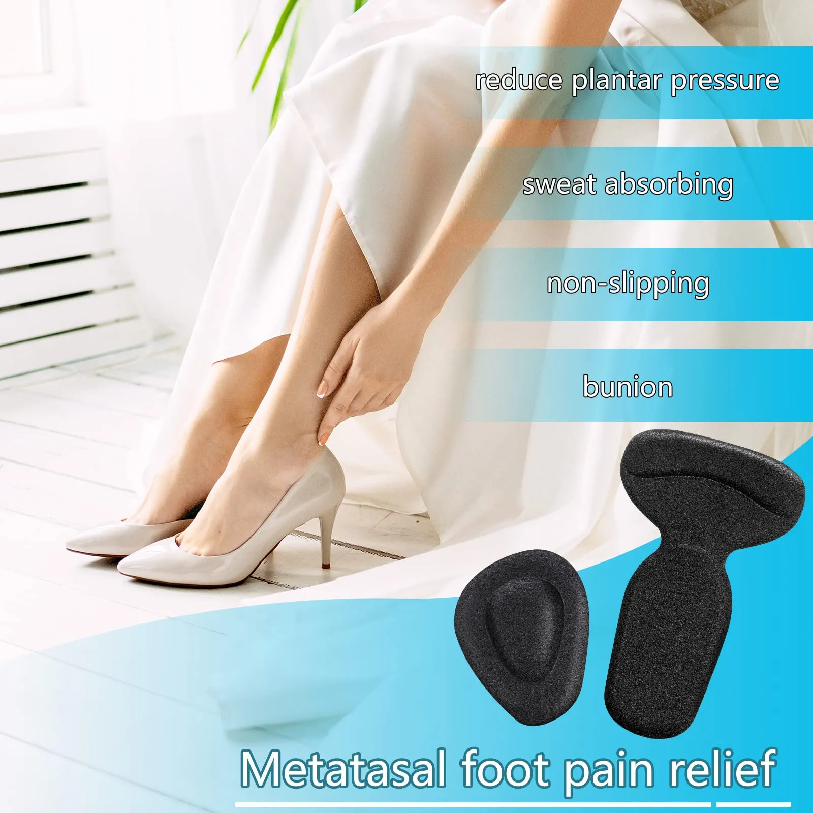 6 Pairs Shoe Inserts for Shoes Too Big Anti Slip High Heel Grip Liners and Metatarsal Pads Ball of Foot Cushions Gel Pads Insoles for Women Men Loose Shoes Blister Prevention (Beige, Black, Clear) Beige, Black, Clear