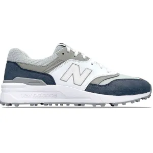 997 Waterproof Spikeless Golf Shoes White/Navy - AW24