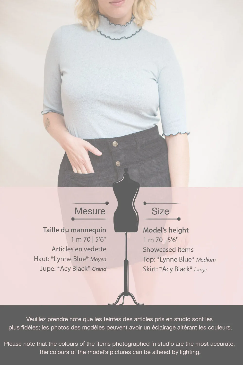 Acy Black | Short Corduroy Skirt w/ Buttons