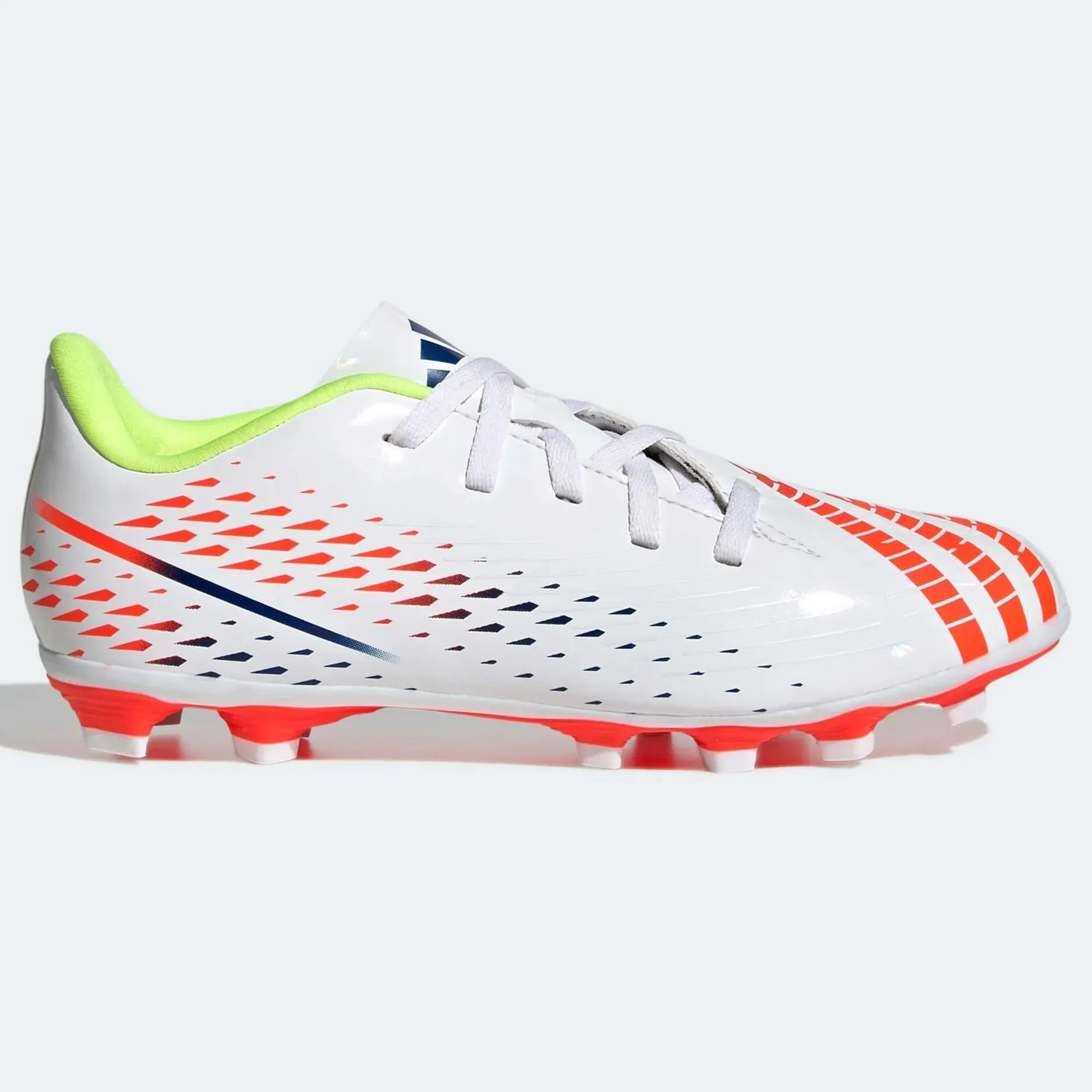 adidas Kids Predator Edge.4 FxG J - White-Yellow-Blue