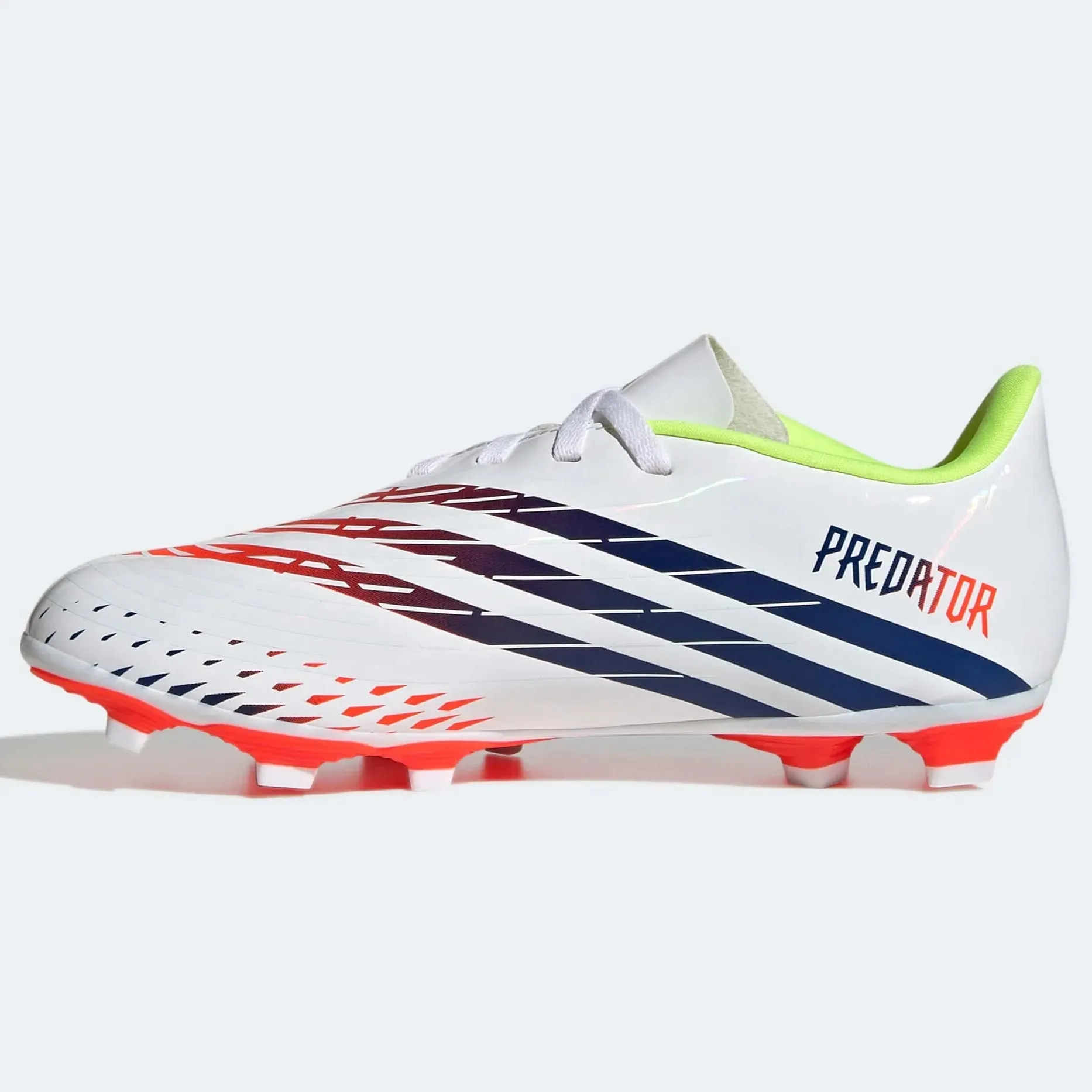adidas Kids Predator Edge.4 FxG J - White-Yellow-Blue