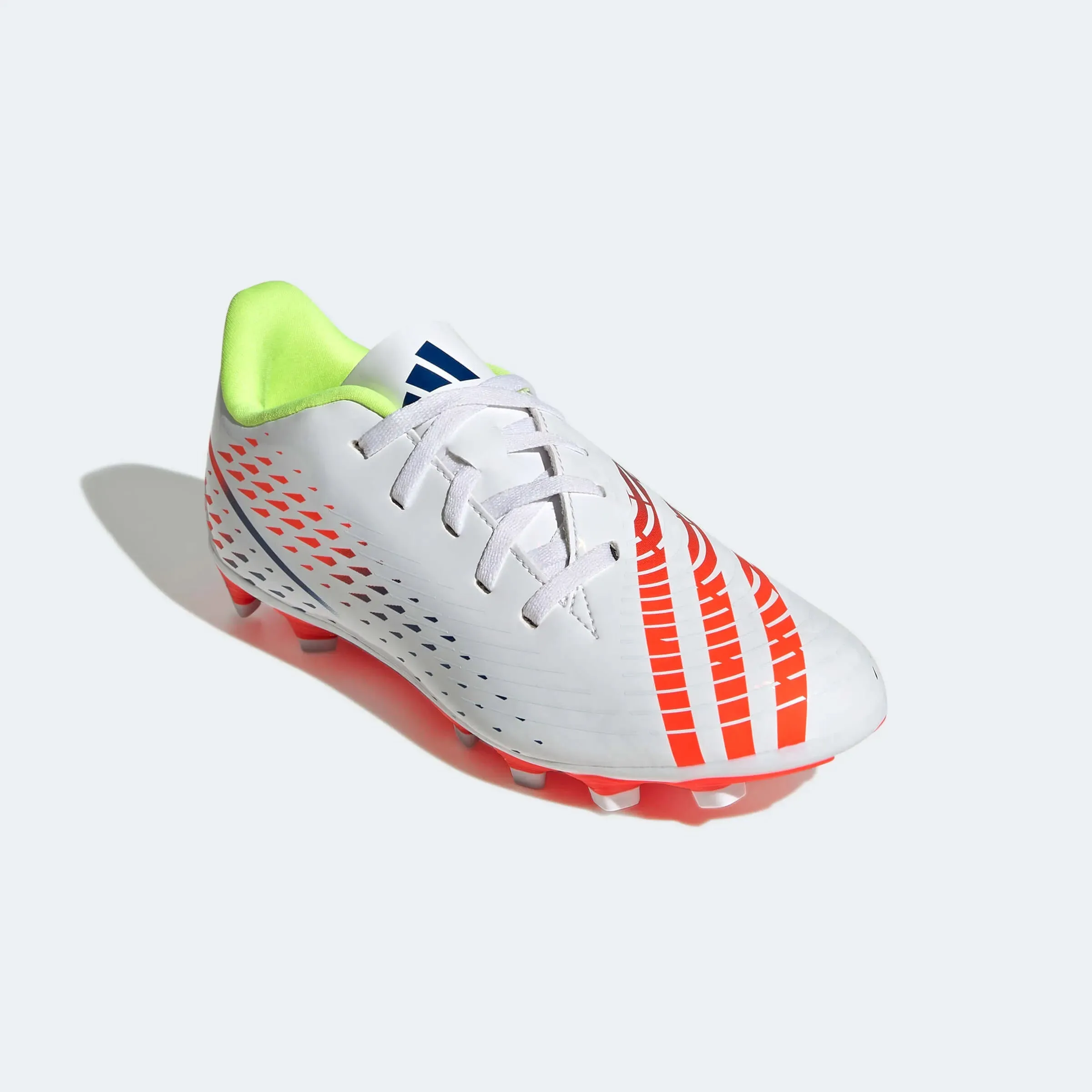 adidas Kids Predator Edge.4 FxG J - White-Yellow-Blue