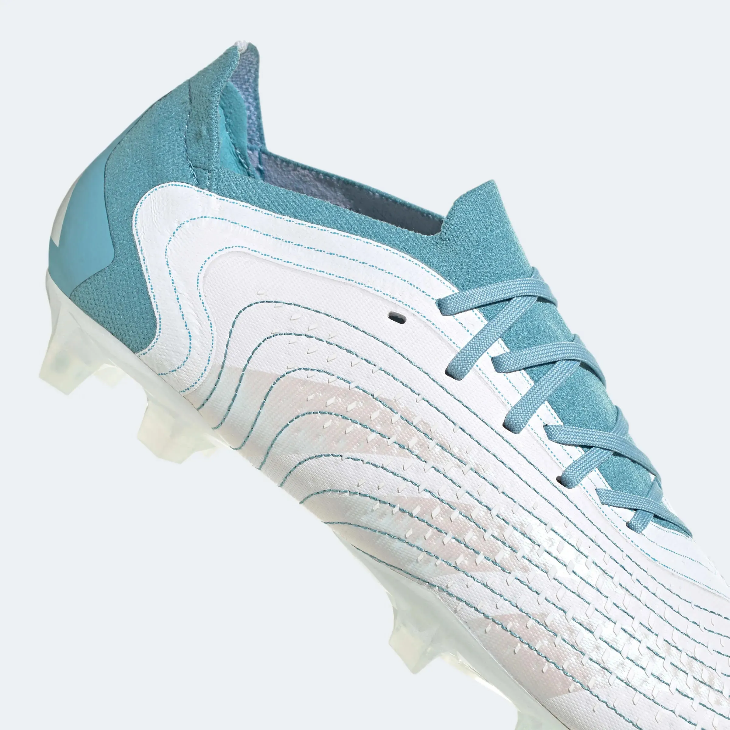 adidas Predator Accuracy .1 Low FG - White-Grey-Blue Parley Pack (SP23)