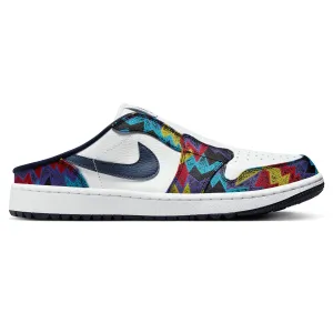 Air Jordan Mule White/Obsidian/Speed Yellow - AW24