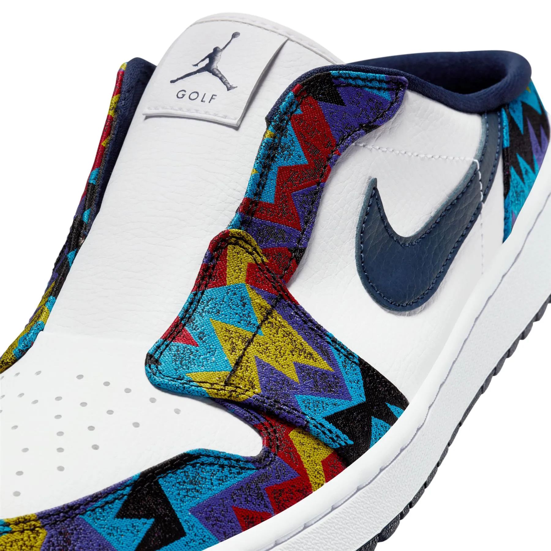 Air Jordan Mule White/Obsidian/Speed Yellow - AW24