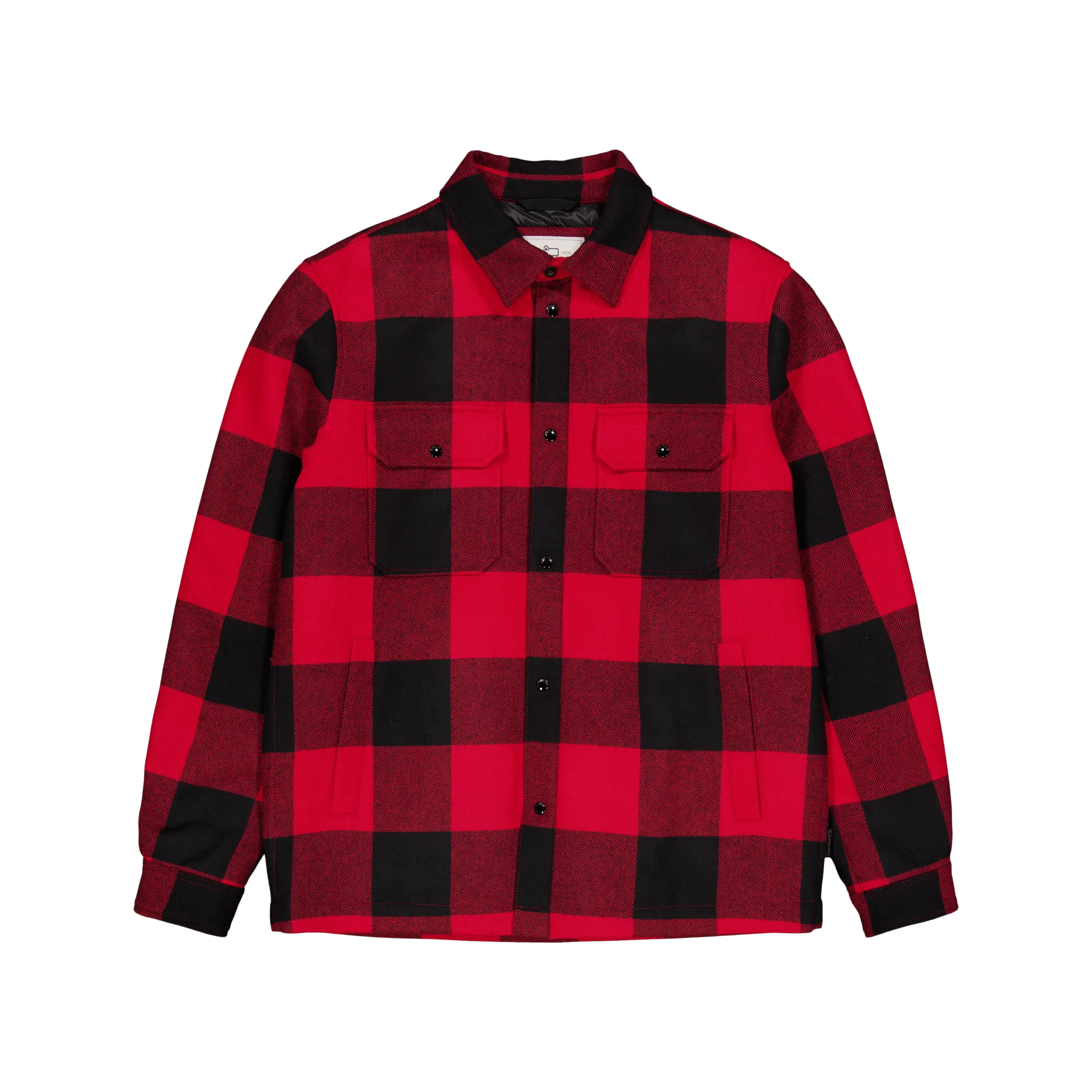 Alaskan Wool Check Overshirt Red Buffalo