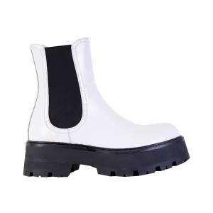 Alexander McQueen Alexander McQueen Bicolor Leather Chelsea Boots