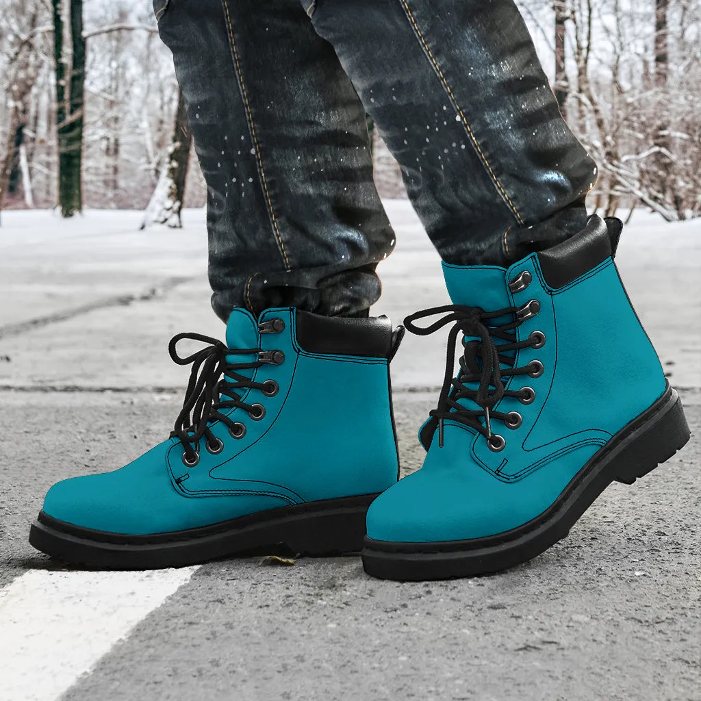 All-Season Boots_Teal_ Micro-Suede
