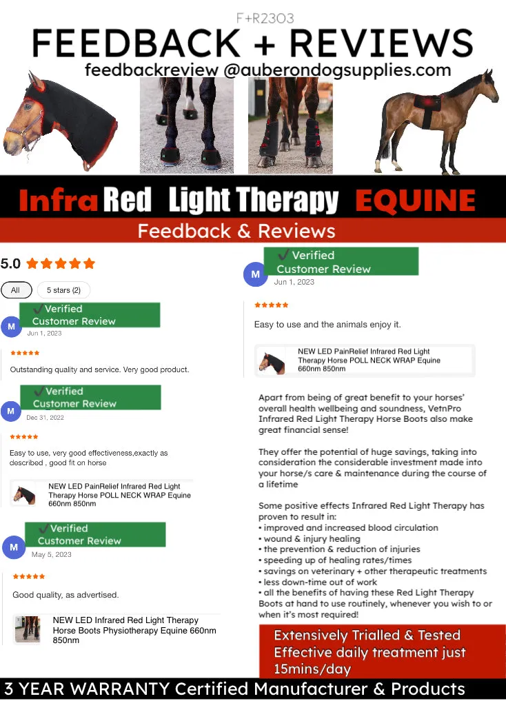 All Species NEW! Infrared Light Therapy LEGS ARMS All Purpose BOOTS