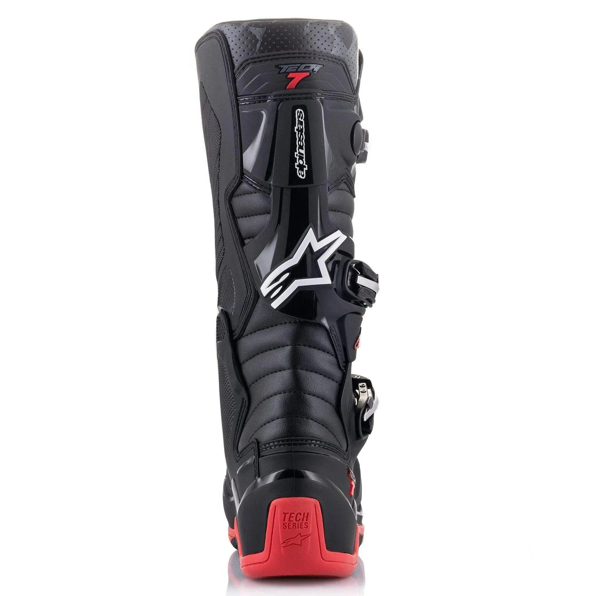 Alpinestars Tech 7 Boots - Black/Cool Gray/Red  - CLOSEOUT