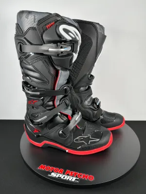 Alpinestars Tech 7 Boots - Black/Cool Gray/Red  - CLOSEOUT