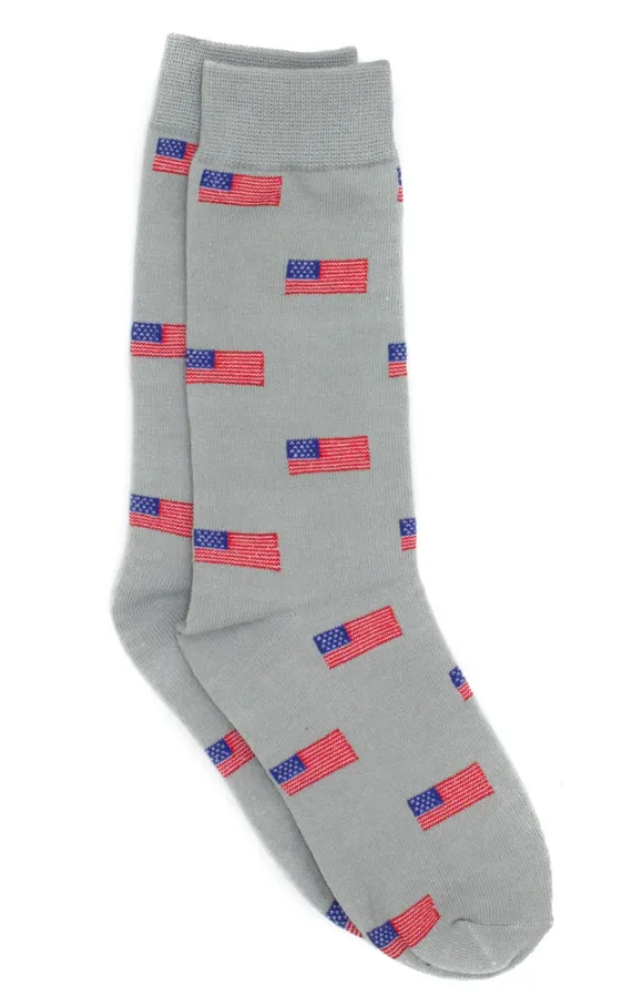American Flag Lucky Duck Socks