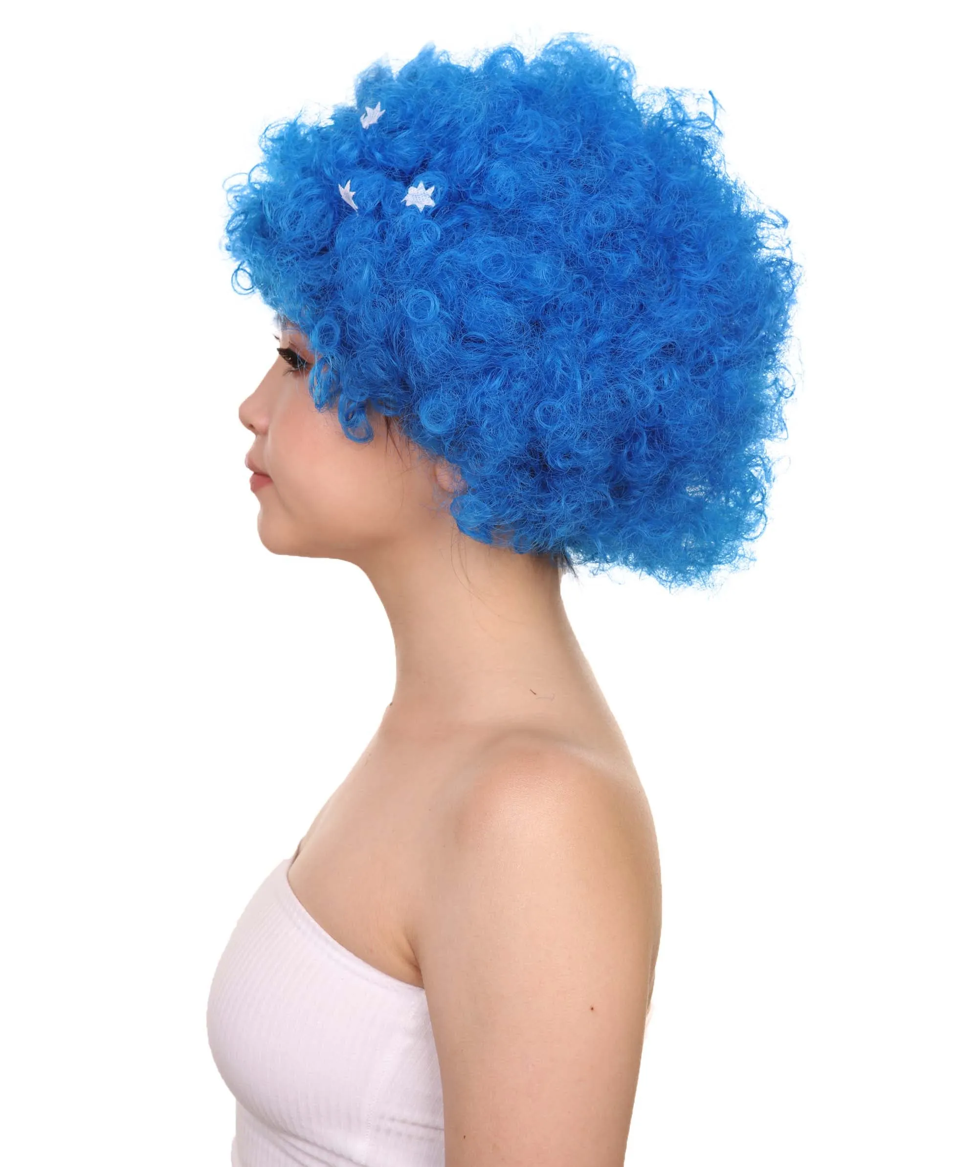 Australia Flag Sport Afro Wig | Premium Breathable Capless Cap