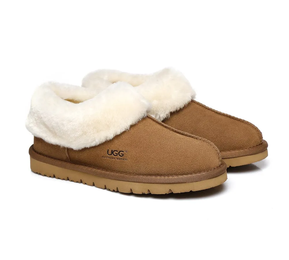 AUSTRALIAN SHEPHERD® UGG Slippers Sheepskin Wool Ankle Homey
