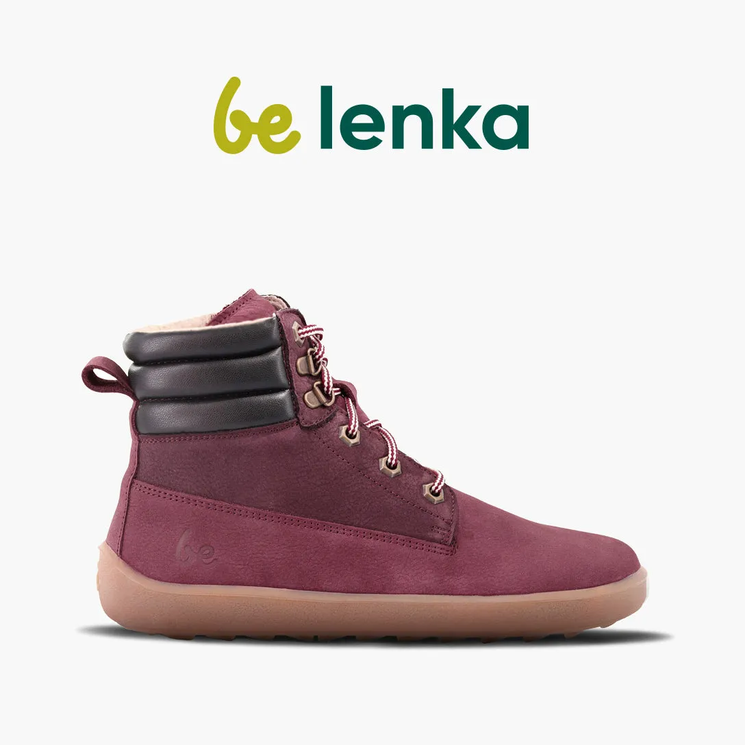 Barefoot Boots Be Lenka Nevada Neo - Burgundy CLEARANCE