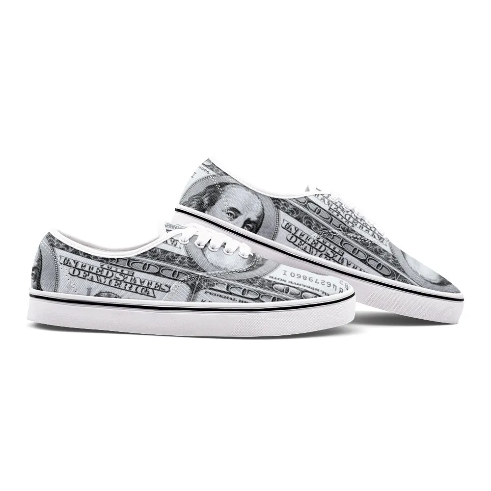 Benjamin Franklin Unisex Canvas Sneakers