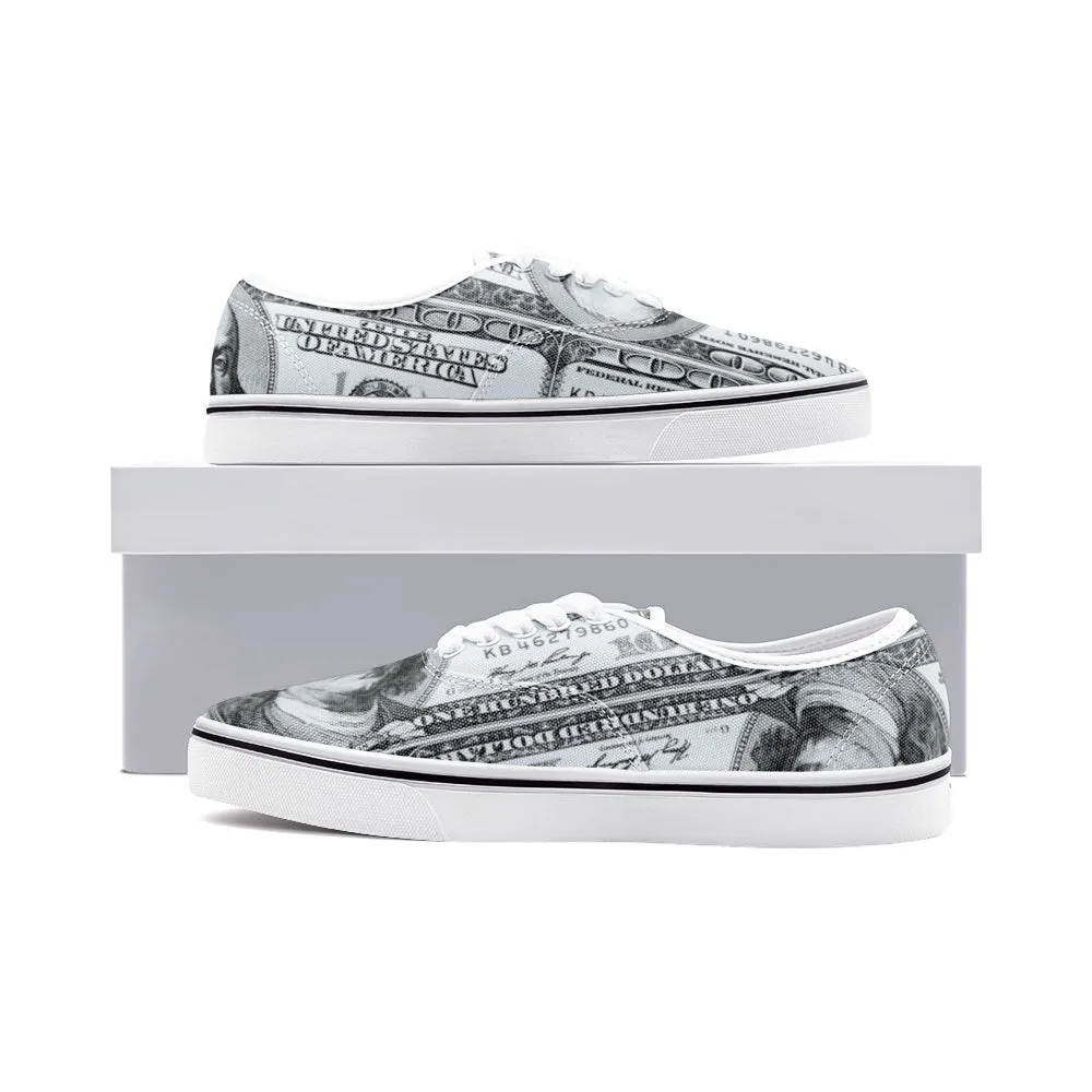 Benjamin Franklin Unisex Canvas Sneakers