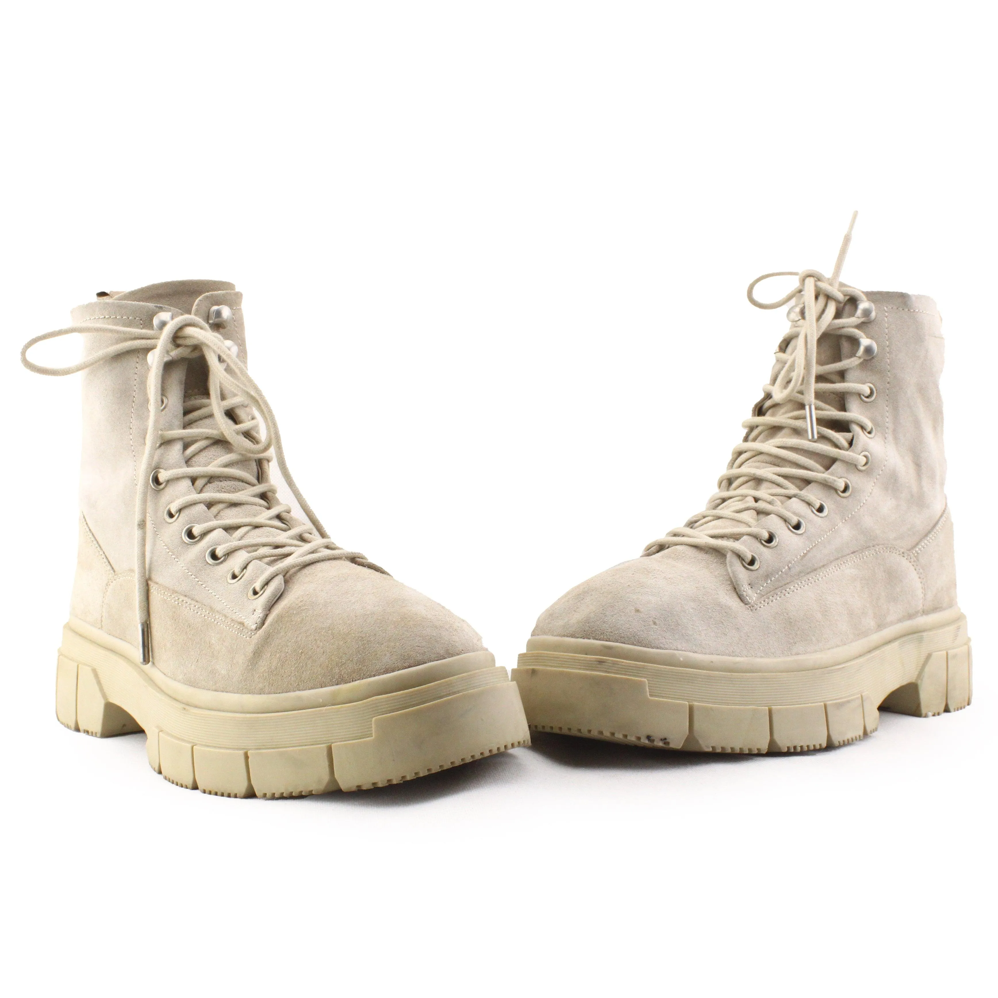 Bershka Laces Combat Ankle Boots | 100% Authentic Leather