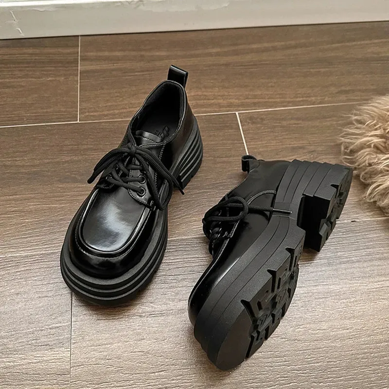 binfenxie  -  Platform Mary Jane Women Loafer Shoes Casual Cozy Mid Heels Walking Sport Shoes 2024 Fashion Dress Spring Zapatos Para Mujeres
