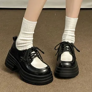 binfenxie  -  Platform Mary Jane Women Loafer Shoes Casual Cozy Mid Heels Walking Sport Shoes 2024 Fashion Dress Spring Zapatos Para Mujeres