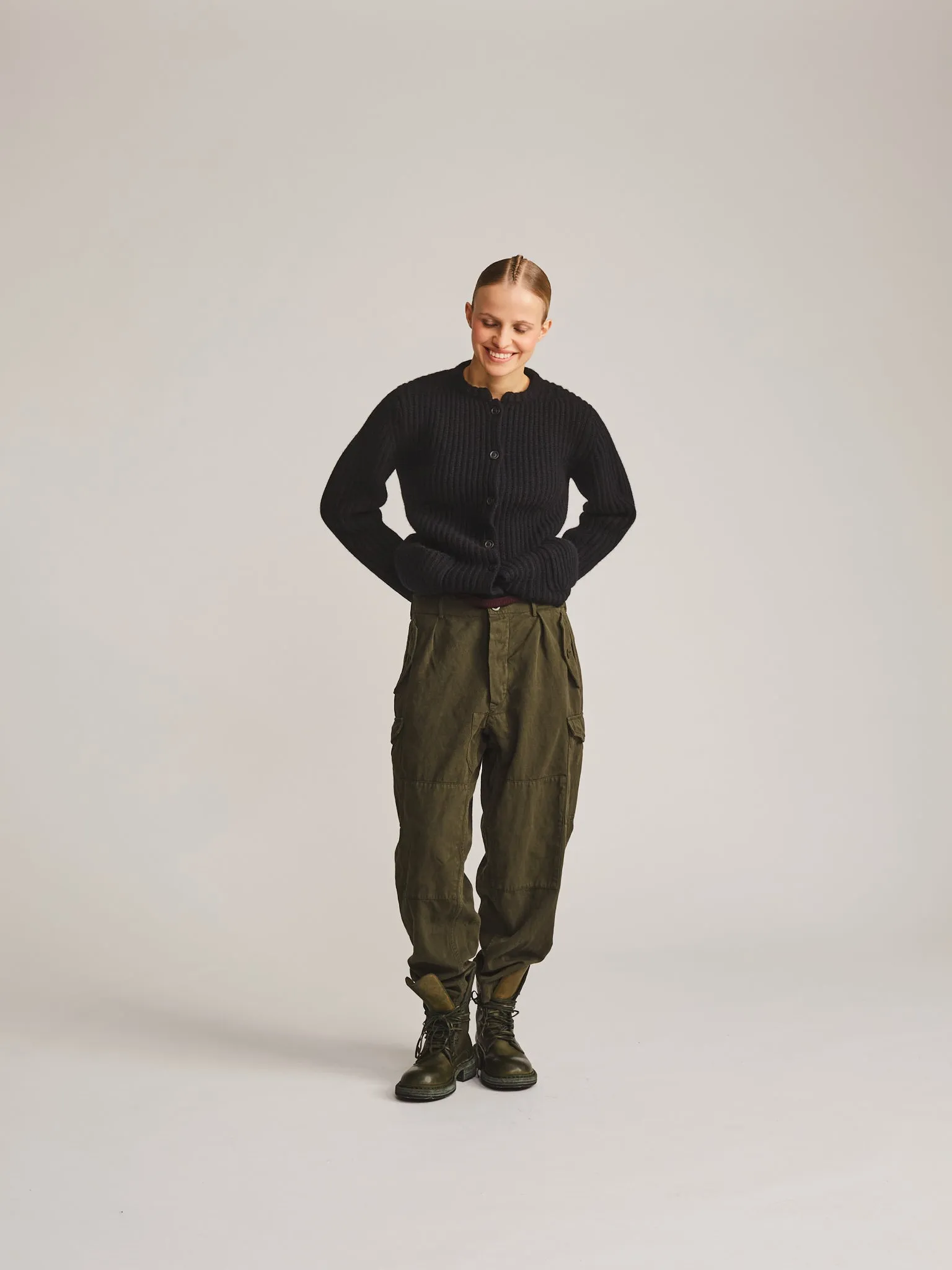 BOOTS - HORSY - DARK KHAKI