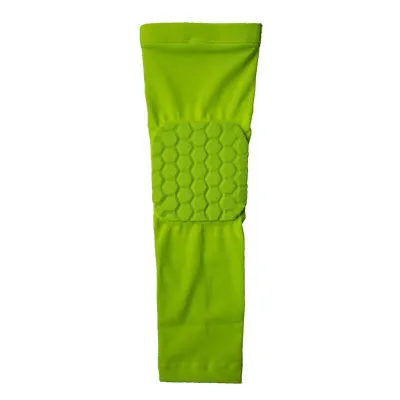Breathable arm sleeve with honeycomb patern elbow support
