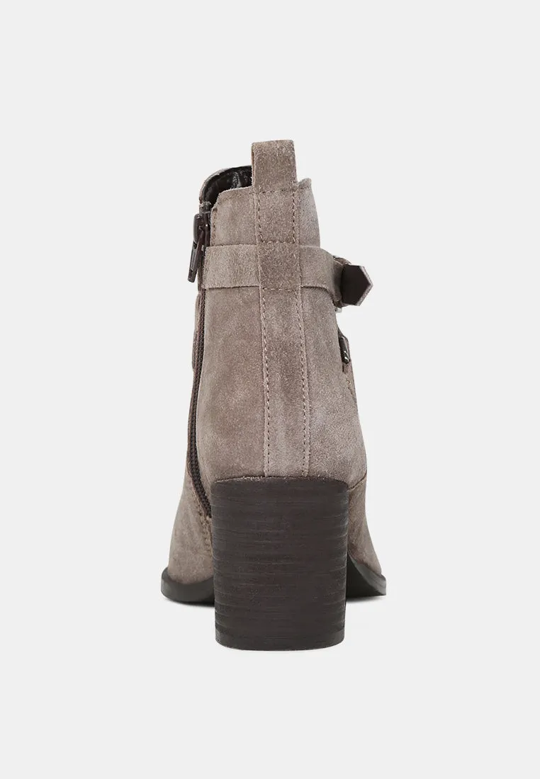 Bria Peep Toe Ankle Boots