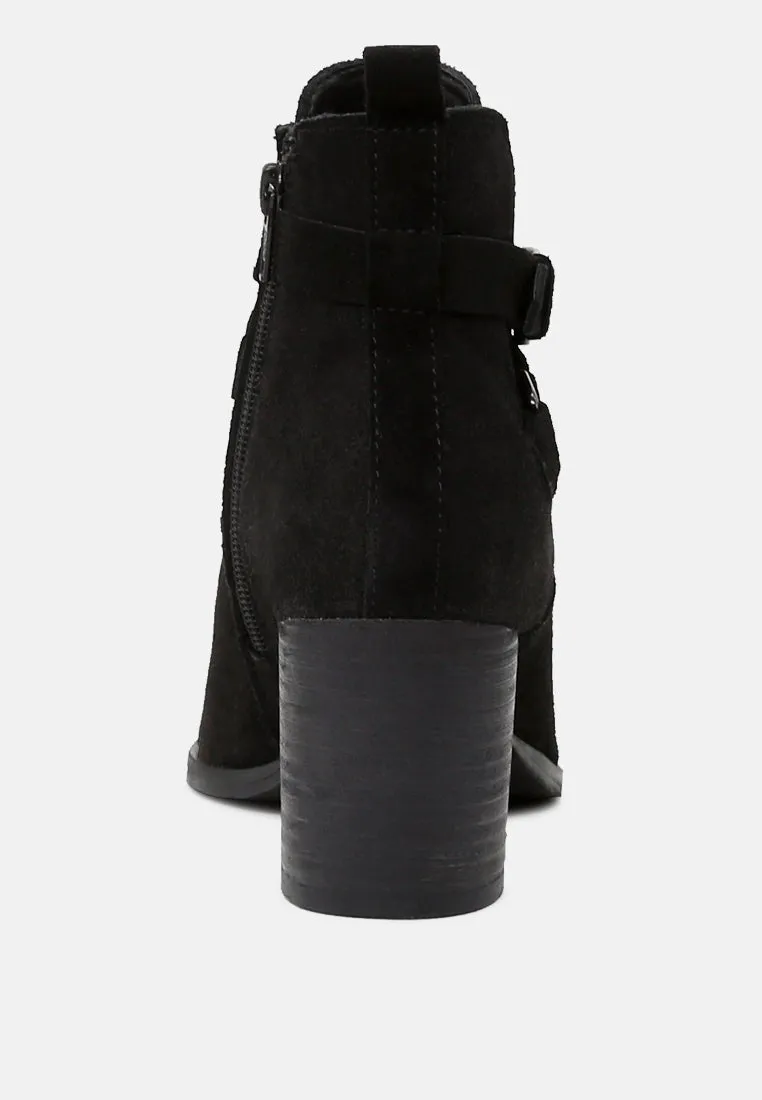 Bria Peep Toe Ankle Boots