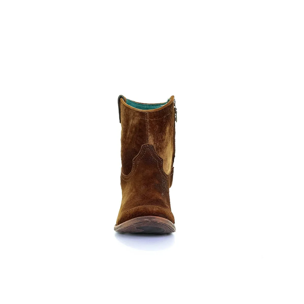 C1064 - Corral tan fashion western lambskin ankle boots for women