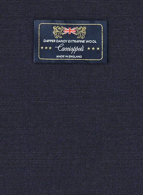 Caccioppoli Dapper Dandy Pabio Dark Blue Wool Pants