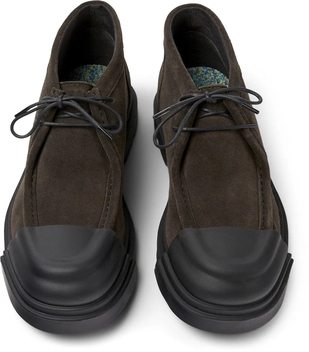 Camper Junction Lace-Up Ankle Boots, Anthracite