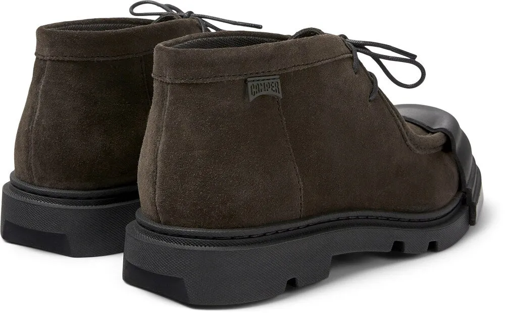 Camper Junction Lace-Up Ankle Boots, Anthracite