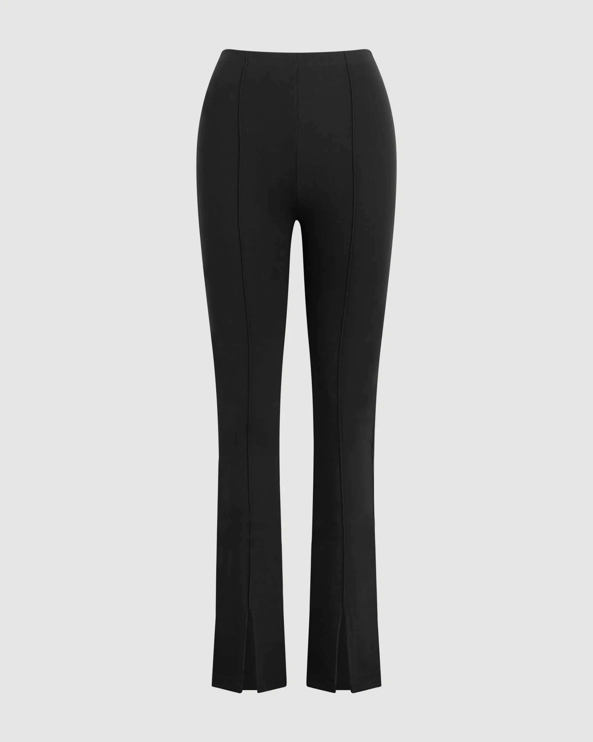Cass Front-Split Ponte Stretch Pant (Petite)