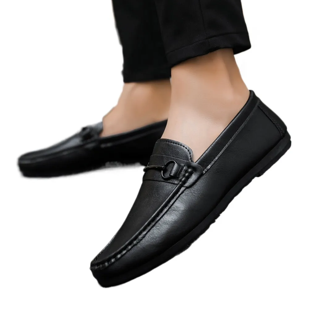 Casual versatile new 2024 bean shoes men's loafers Korean version of lazy spring trend one-pedal driving men's shoes