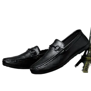 Casual versatile new 2024 bean shoes men's loafers Korean version of lazy spring trend one-pedal driving men's shoes