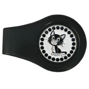 Cat Golf Ball Marker With Colored Clip