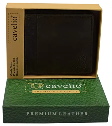 CAZORO USA Zipper Bifold Wallet For Men or Women RFID Safe Comes in a Gift Box