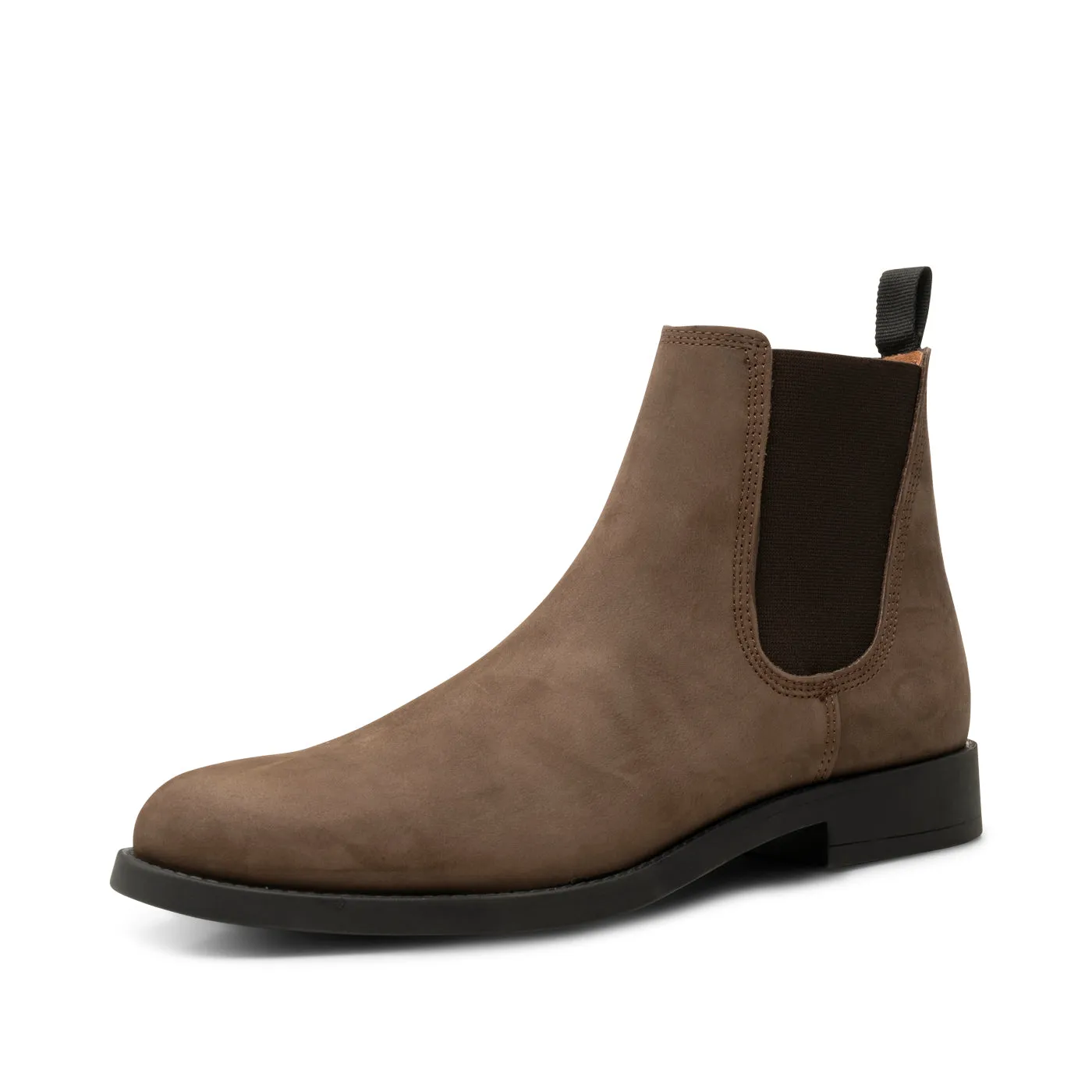Charles chelsea boot leather - DARK BROWN