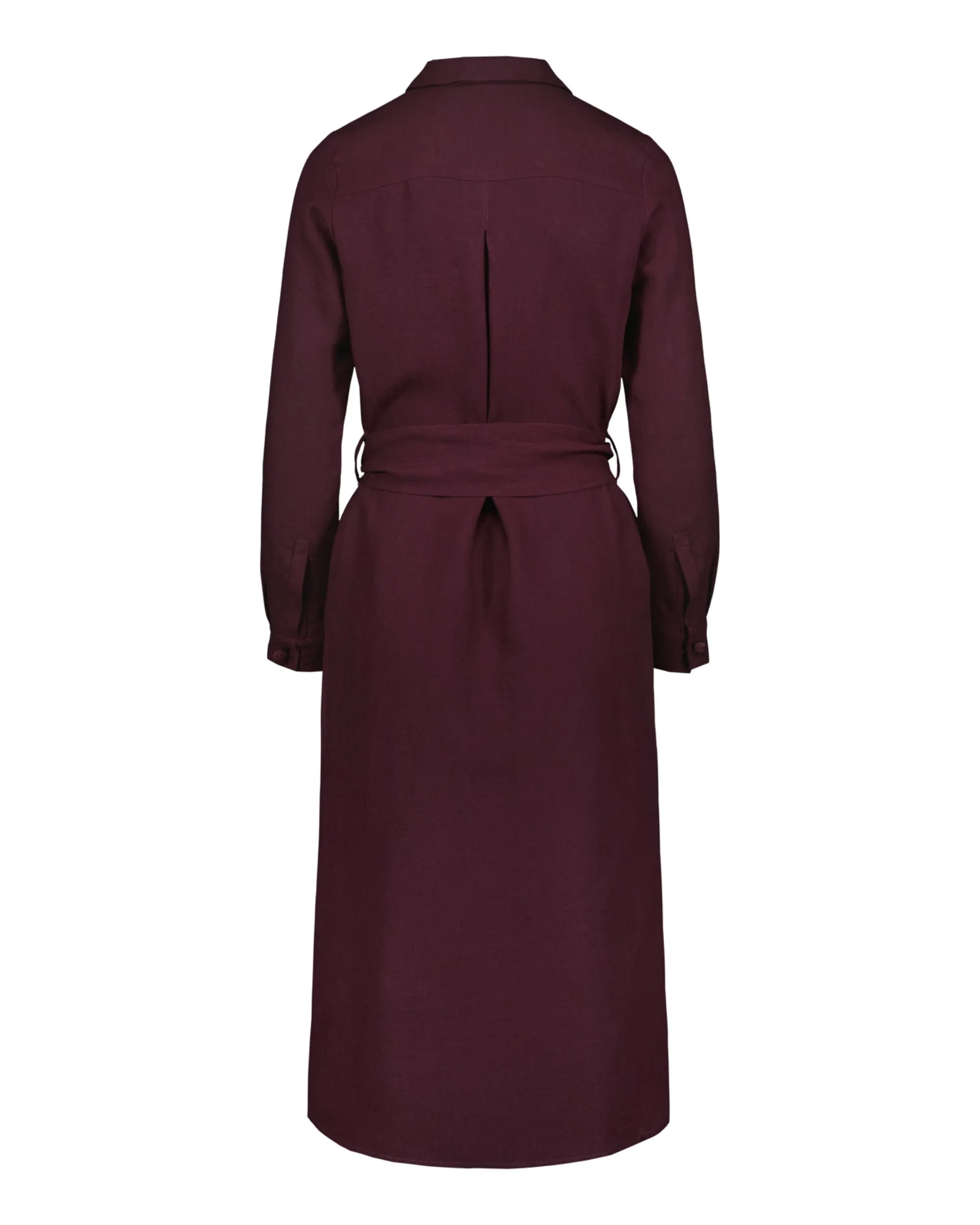 Chloe Linen Dress Merlot
