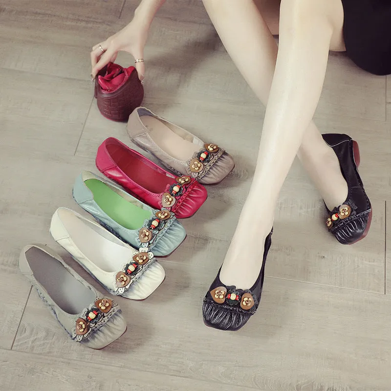 Cilool  Spring New Flat Bottom Casual Women's Shoes