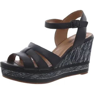 Clarks Womens Zia Noble Open Toe Ankle Strap Wedge Sandals