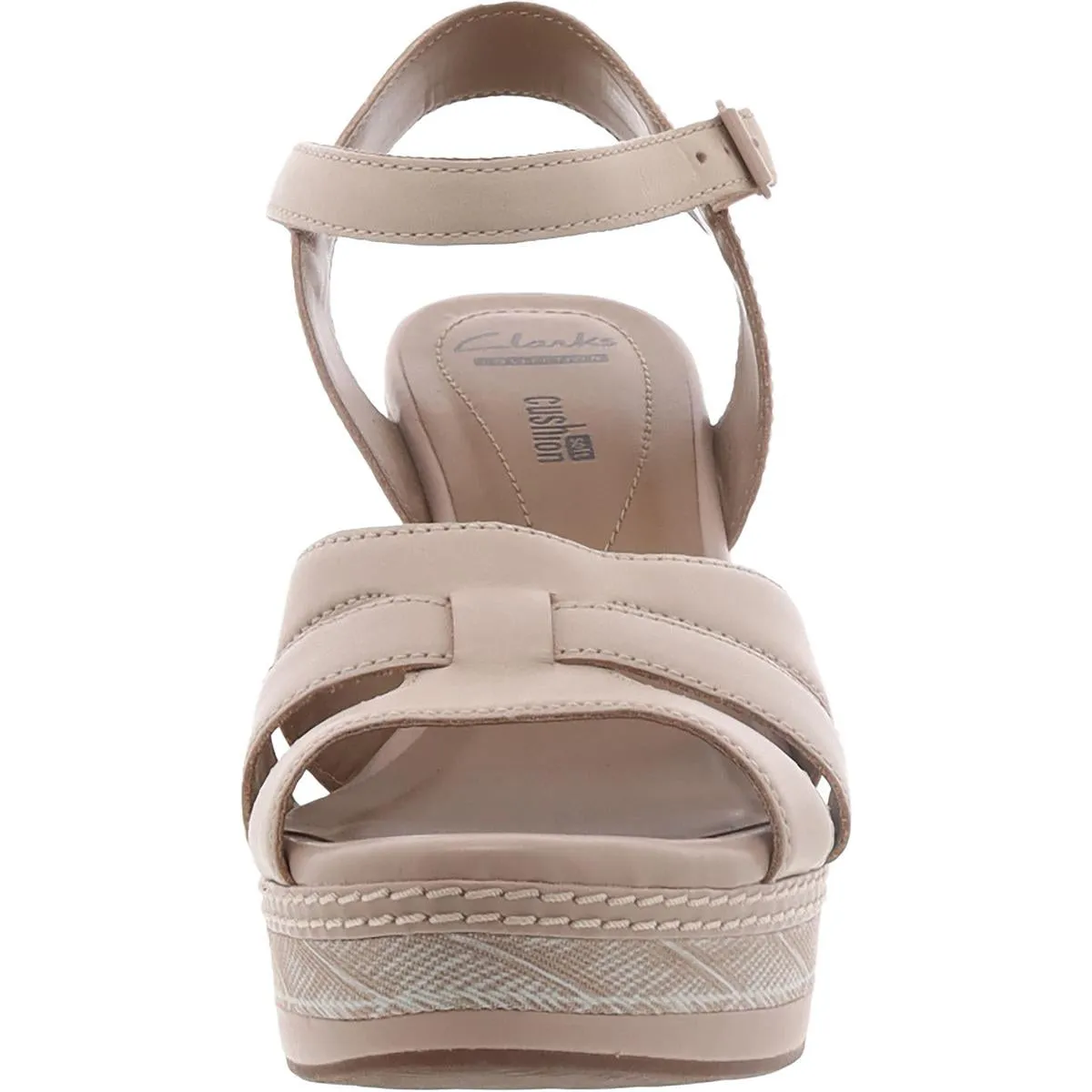 Clarks Womens Zia Noble Open Toe Ankle Strap Wedge Sandals
