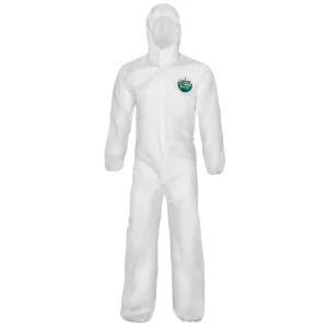 COL428-XL Lakeland COL428 MicroMax® Coverall, X-Large, White, Hooded, Elastic