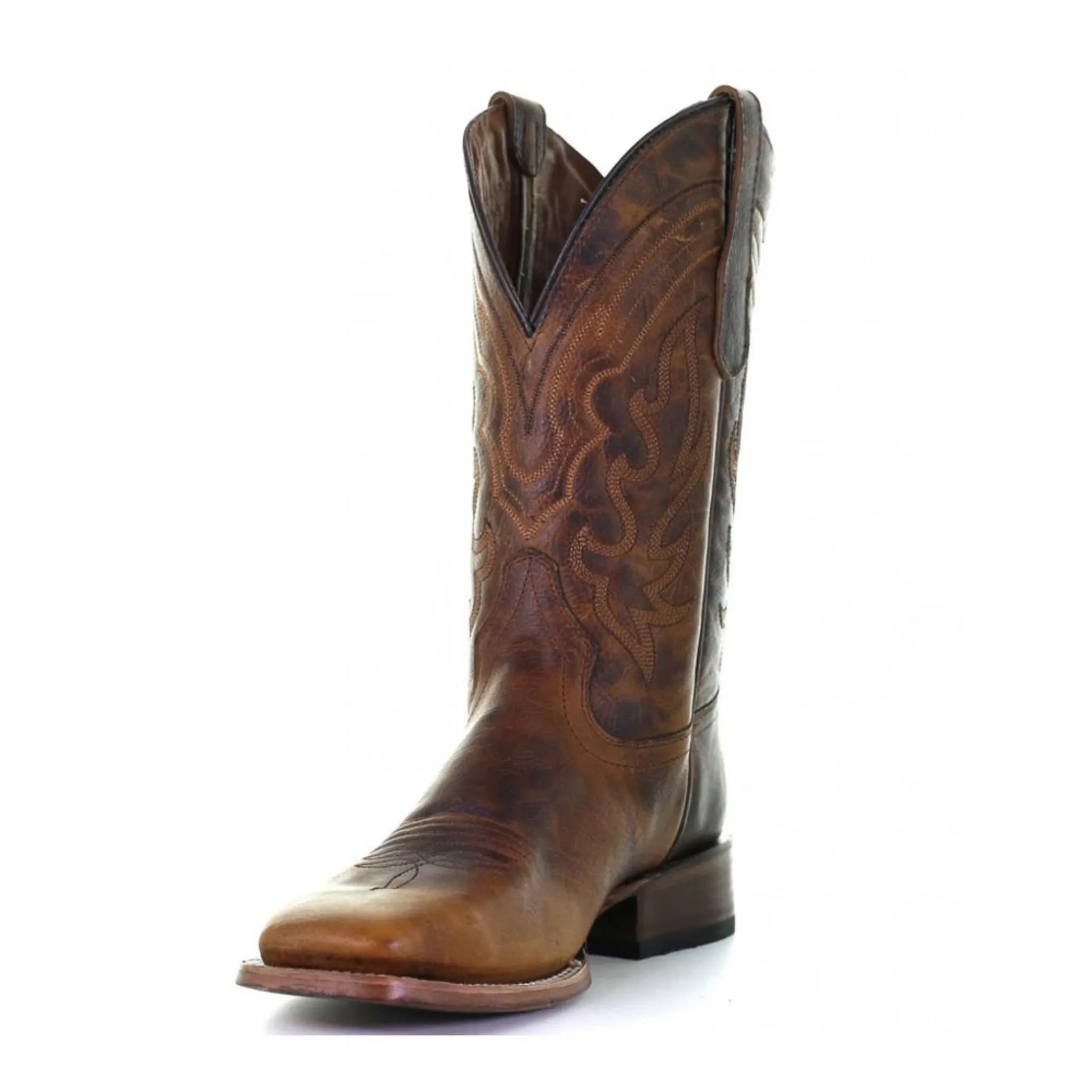 CORRAL MEN'S EMBROIDERY WIDE SQUARE TOE WESTERN BOOT - L5733