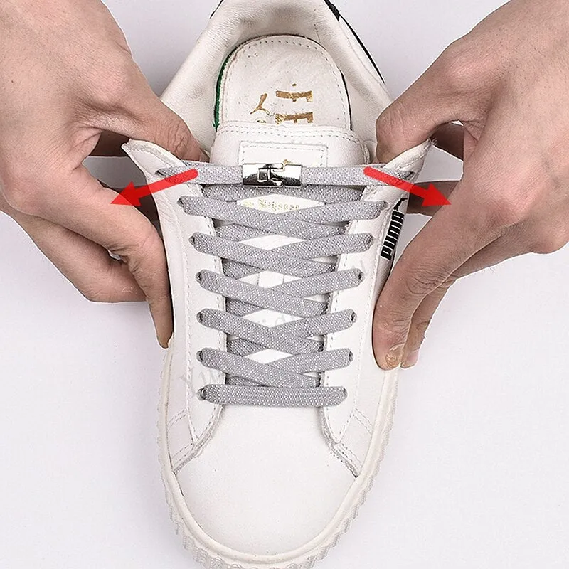 Cross buckle Elastic Shoe laces No Tie Shoelaces