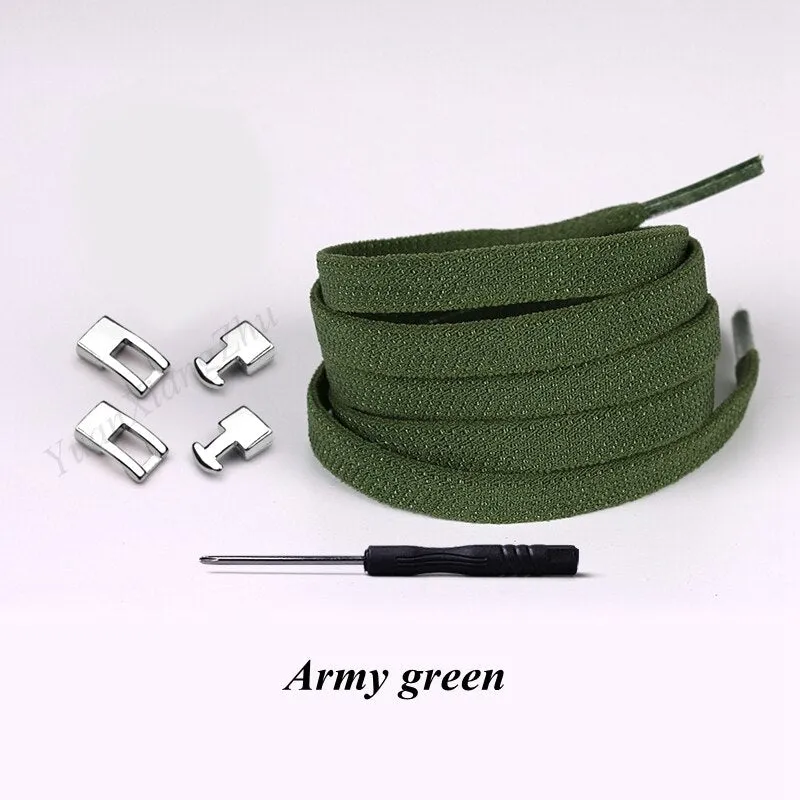 Cross buckle Elastic Shoe laces No Tie Shoelaces